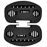 Hanperal Zero Gravity Chair Tray, 2 Pack Upgraded Version Cup Holder for Zero Gravity Chair, Utility Clip-On Chair Table/Tray for iPhone/iPad/Tea Cup/Books -Black