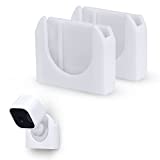 BRAINWAVZ Adhesive Wall Mount for Blink Mini Camera, 2 Pack, No Hassle Holder, Strong 3M VHB Tape, No Screws, No Mess Install, Bracket Stand (White)