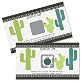 Big Dot of Happiness Prickly Cactus Party - Fiesta Party Game Scratch Off Cards - 22 Count