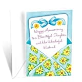 Anniversary Card For Daughter and Son In Law | Prime Greetings (Yellow Flowers)