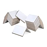 IDL Packaging Cardboard Edge Protectors 2" x 2" x 3", Pack of 200, White  V-Board Reinforced Corner Protectors for Pallets  Heavy-Duty Cardboard Corners for Shipping  Eco-Friendly Material