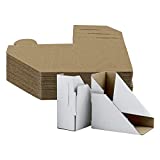 Mat Board Center, 48-Pack Adjustable Picture Frame Cardboard Corner Protectors for Shipping, Packing or Moving Art - 3 Size Depths to fit Frames from 0.5" - 1.5"