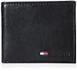 Tommy Hilfiger Genuine Leather Slim Bifold Wallet with Coin Pocket