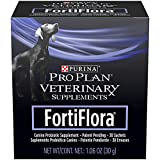 Purina FortiFlora Probiotics for Dogs, Pro Plan Veterinary Supplements Powder Probiotic Dog Supplement  30 ct. box