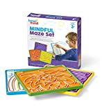 hand2mind Mindful Maze Boards, 3 Double Sided Breathing Boards with Finger Paths, Mindfulness for Kids, Social Emotional Learning, Sensory Board, Anxiety Relief Items, Occupational Therapy Toys