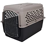 Petmate Vari Kennel Heavy-Duty Dog Travel Crate No-Tool Assembly, 40" Long, 70-90 lb, Taupe/Black