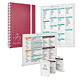 Bright Line Eating Official Starter Pack | Food Journal (Berry) + Grocery Shopping List + Food Plan Fridge Magnet & Pocket Guide | Use to Stay Accountable and Track Food, Water, and Weight Loss