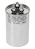 PowerWell 45+5 MFD 45/5 uf 370 or 440 Volt Dual Run Round Capacitor PW-45/5/R for Condenser Straight Cool or Heat Pump Air Conditioner - Guaranteed to Last 5 Years