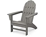 POLYWOOD Vineyard Adirondack Chair, Slate Grey