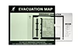 Accuform Signs DTA202 Lumi-Glow Evacuation Map Holder, 8-1/2" x 11" Insert Size