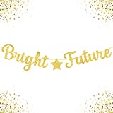 Glitter Bright Future Banner, 10 Feet - No DIY | Future Is Bright Banner, Our Future Is So Bright Graduation Decor | Graduation Banner, Bright Future Decorations | Graduation Party Decorations 2022