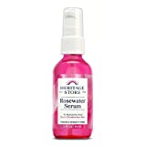 Heritage Store Rosewater Serum | Deep Hydration with 1% Hyaluronic Acid for Radiant, Younger-Looking Skin | Vegan | 2oz