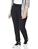 Fruit of the Loom Women's Essentials French Terry Pants and Tri-Blend Tees, V-Neck-Black Heather, Large