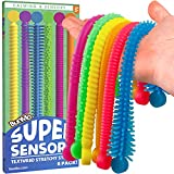 BunMo Sensory Toys - Calming Textured Silly Stretchy Strings and Sensory Toys for Autistic Children. Stress Toys for Adults and Kids. Ideal Autistic Toys - 6 Pack