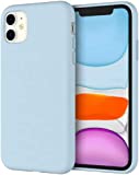 JETech Silicone Case for iPhone 11 (2019) 6.1-Inch, Silky-Soft Touch Full-Body Protective Case, Shockproof Cover with Microfiber Lining (Blue)