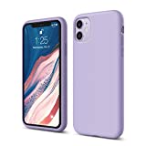 elago Compatible with iPhone 11 Case, Liquid Silicone Case, Slim Cover, Full Body Protection (Screen & Camera Protective Case), Shockproof, Anti-Scratch Soft Microfiber Lining 6.1 inch (Purple)