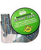 De-Bird Scare Tape - Reflective Tape Outdoor to Keep Away Woodpecker, Pigeon, Grackles, and More. Stops Damage, Roosting, and Mess (125ft Roll)