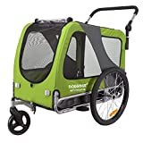 Doggyhut Premium Pet Bike Trailer & Stroller for Small,Medium or Large Dogs,Bicycle Trailer for Dogs Up to 100 Lbs (Lime Green, XL) TS801XL