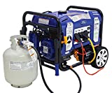 Ford, 11050W Dual Fuel Portable Switch & Go Technology and Electric Start FG11050PBE-A Generator, 11050 Watts, Blue