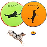 KOOLTAIL 2 Pack Dog Flying Discs, Waterproof Dog Interactive Fetch Toys, Dog Floats for Small Medium Large Dogs 8.7"