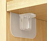 X-AT 12 Pack Shelf Support Peg,Self Adhesive Shelves Clips,Strong Partition Pin for Kitchen Cabinet Book Shelves Closet Brackets Clapboard Layer