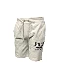 Polo Ralph Lauren Men's Shorts Cotton/Polyester Blend Logo Fleece Grey Heather (Large)
