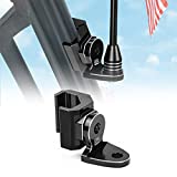 Kemimoto UTV Flag Whip Light Mount Adjustable Whip Mounting Bracket Compatible with Polaris Ranger General Can am Defender Commander 2021+ Maverick Trail/ Sport Work for Pro fit Cage Only