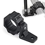 Whip Lights Mounting Bracket, 1pc Zidiyoruo Off-Road Flag Pole Bracket for Mounting Flag and Whip Light, Aluminium Alloy, 360 Rotating Flag Hole Adjustable to All SXS 1.75" to 2" Roll Cage (Black)