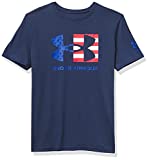 Under Armour Boys' New Freedom Chest Flag TShirt , Academy Blue (408)/Royal , Youth Large