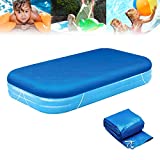 Rectangular Pool Cover, Inflatable Swimming Cover Fits 8.6 x 5.7ft Square Pool Covers for Inflatable Pool Above Ground Pool (8.6 x 5.7 ft)