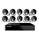 Night Owl 16 Channel Bluetooth Video Home Security Camera System with (10) Wired 1080p HD Indoor/Outdoor Spotlight Cameras with Audio and 1TB Hard Drive (Expandable up to 16 Cameras)