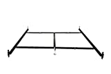Hollywood Bed Frames Hook in Bed Rail with Center Support/Crossarms/2 Legs/Adjustable Glides, 82-Inch, Queen/Eastern King