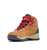 Columbia Women's Newton Ridge Plus Waterproof Amped, Elk/Mountain Red, 7.5