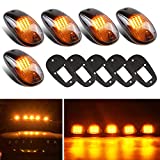 Tresound Cab Roof Marker Lights for 2003-2016 Dodge Ram 1500 2500 3500 Top Light Roof Running Lamp (Smoked Lens with 16 Amber LEDs)