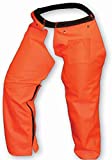 Forester Protective Trimmer Safety Chaps, Orange, Large (One Size Fits Most) *Not For Use With Chainsaws*