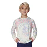 INGEAR Boy's UPF50+ Long Sleeve UV Sun Protection Shirts Quick Dry Outdoor Shirt for Fishing Running Workout (Sonoma Tiedye, X-Small)