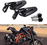 Black Motorcycle Bar End Mirrors Rear View CNC Compatible With GROM MSX125 CB500F Kawasaki Z125 pro Z650 Z750 Z800 Z900 ER6N ER6F Yamaha MT-03 MT-07 FZ-07 MT-09 FZ-09 MT-10 FZ-10 MT-25 FZ6 FZ8 FZ6R