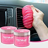 TICARVE Car Cleaning Gel Car Detailing Putty Car Cleaning Putty Gel Auto Detailing Tools Car Interior Cleaner Car Cleaning Kits Cleaning Slime Car Assecories Keyboard Cleaner Rose 2Pack