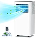 Portable Air Conditioner 10,000 BTU, 3-In-1 Portable Room AC Unit with Dehumidifier, 2 Fan Speeds and 4 Modes, Smart Stand Up Air Conditioner For Bedroom, Dorm, Office White