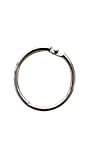 KTOJOY 1.5Inch (20 Pack) Loose Leaf Binder Rings, Nickel Plated Steel Binder Rings, Keychain Key Rings, Metal Book Rings, Silver, for School, Home, or Office