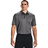 Under Armour Men's Tech Golf Polo, Graphite (040)/Grey, Large