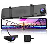 JOMISE G810 Mirror Dash Cam for Cars, FHD 1080P 11" Touch Screen Front and Rear Dual Lens Dash Camera, Enhanced Night Vision with Sony Starvis Sensor, GPS, G-Sensor, Parking Assistance, Loop Recording