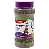 SmartyKat Catnip for Cats & Kittens, Natural, Pure & Potent Stimulant & Attractant, Shaker Canister - 2-Ounce