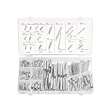 NEIKO 50456A Spring Assortment Set | 200 Piece | Compression and Extension Springs Kit | Zinc Plated Steel | Assorted Sizes for All Types of Home Repairs and DIY Projects