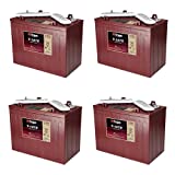 Trojan T1275 12 Volt, 150 AH Deep Cycle Battery - 4 Pack