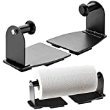 Katzco Magnetic Paper Towel Holder - Heavy Duty Steel Holder with Magnetic Backing - Sticks to Any Ferrous Surface - for Kitchen, Work Benches, Storage Closets, Grill, Garage