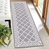 HEBE Extra Long Indoor Doormat Runner Rug 20"X59", Non Slip Absorbent Resist Dirt Entrance Rug Runner, Machine Washable Low-Profile Kitchen Floor Runner Door Mat