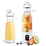 Zuzpao Portable Blender Personal Blender for Shakes and Smoothies 300W Single Serve Blender with Pulse Function BravoS White