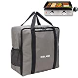 KISLANE Griddle Carrying Bag Fits for Blackstone 17 Tabletop Griddle, Griddle Accessories Storage for Outdoor BBQ, Gatherings, Camping (Grey)