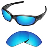 Tintart Performance Lenses Compatible with Oakley Straight Jacket 2007 Polarized Etched-Sky Blue